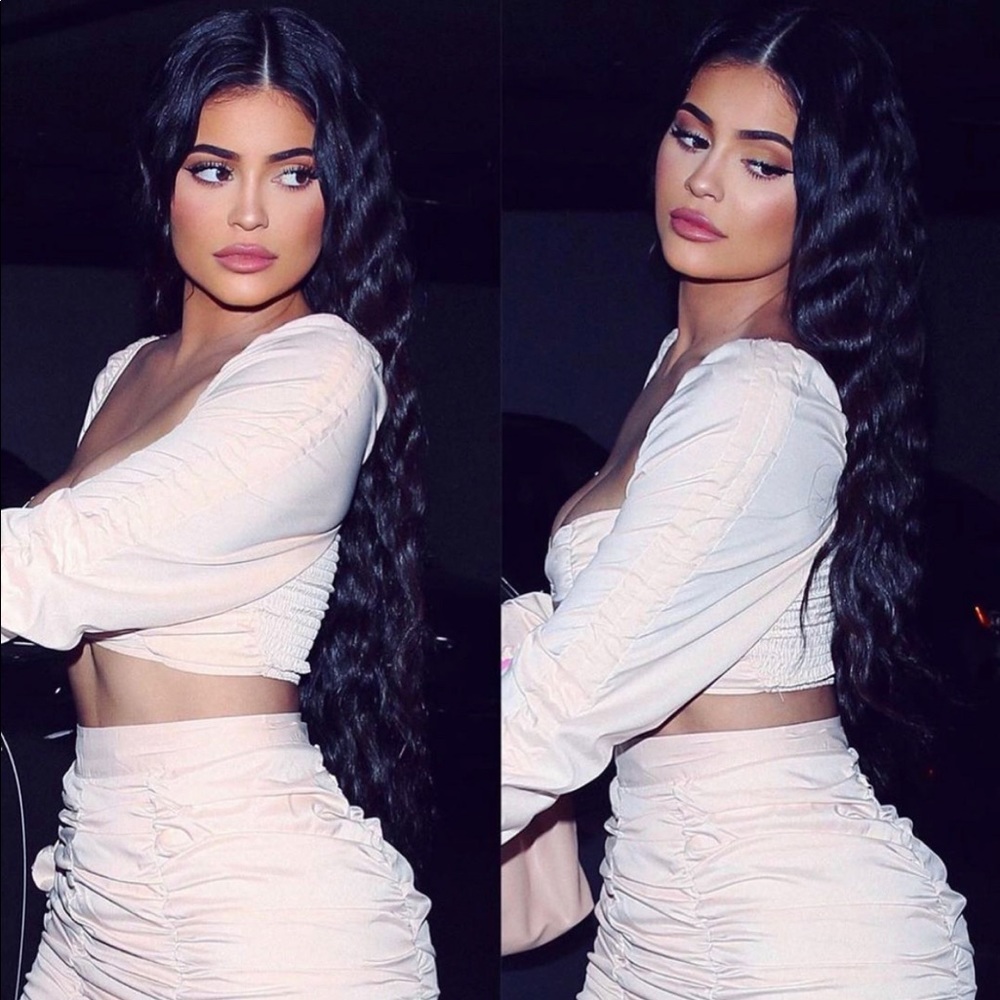 ruched milkmaid top and mini skirt